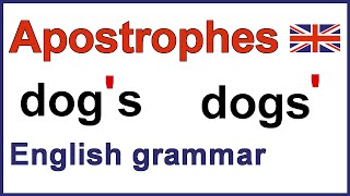 How to use apostrophes  Using apostrophes  English punctuation [upl. by Desmond]