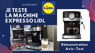 Machine Expresso Lidl Silvercrest  Catalogue Lidl  Arrivage Lidl France Promotion Teste Avis [upl. by Oralle]