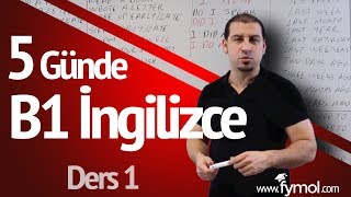 5 Günde B1 İngilizce öğreniyorum Ders 1  En İyi Online İngilizce Kursu [upl. by Ellierim725]