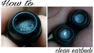 How to easily clean InEar Headphones  Remove wax from earbuds [upl. by Cosme893]