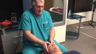 Houston Chiropractor Dr Gregory Johnson Helps Patient With Sinus Headache [upl. by Atsyrk]