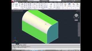 AutoCAD Tutorial How to Create 3D FILLET [upl. by Hgielrak994]