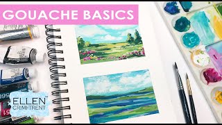 Gouache Basics Tutorial How to use Gouache [upl. by Winebaum]