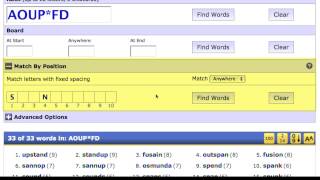 Scrabble Word Finder at Wordplayscom [upl. by Carlie]