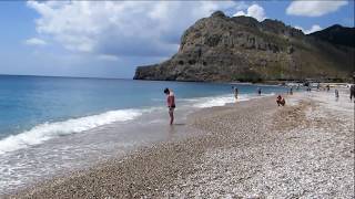 RODOS  Kolymbia Plaża RHODOS  Kolymbia Beach [upl. by Lynnell452]