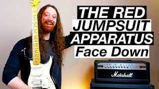 Face Down by The Red Jumpsuit Apparatus  Guitar Lesson amp Tutorial [upl. by Salomone]