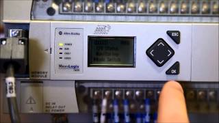 Download a Program to a MicroLogix 1400 PLC via Memory Module Using the LCD Screen [upl. by Varick]