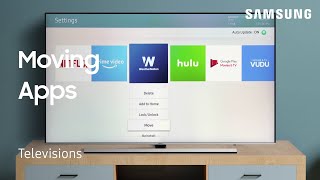 How to move and rearrange Apps on your TV  Samsung US [upl. by Raama604]