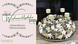 Adventskranz quotSternenzauberquot WeihnachtsDIY [upl. by Baumann159]