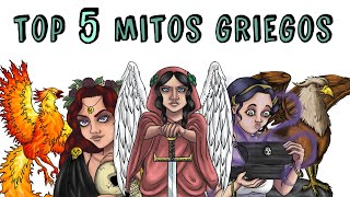 TOP 5 MITOS GRIEGOS Perséfone Grifo Caja de Pandora Ave Fénix Némesis  Draw My Life [upl. by Archie634]