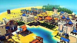 Building Super Structures In Our Massive Empire  Kingdoms and Castles AI Update Gameplay [upl. by Yema]