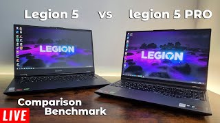 Legion 5 PRO vs Legion 5  Lenovo [upl. by Nerrat424]