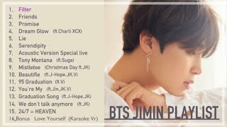 BTS Jimin solo  PlayList 2020 FilterFriendsPromise〜 [upl. by Akelam]