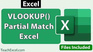 Vlookup on Partial Matches in Excel [upl. by Roux]