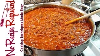 Bolognese Sauce  Spaghetti Sauce  NoRecipeRequiredcom [upl. by Aztinay518]