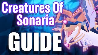 Creatures Of Sonaria Beginners GUIDE Welcome To Roblox COS [upl. by Ylen]