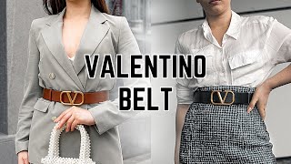 VALENTINO REVERSIBLE BELT REVIEW  Sizing How to reverse it amp Wear and tear [upl. by Notsyrb528]