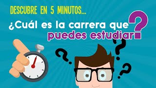 ¿QUÉ CARRERA ESTUDIAR  TEST DE INTERESES VOCACIONALES [upl. by Nirmak]