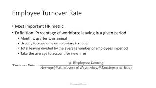 2 Minute Tutorial How To Calculate Employee Turnover Rate [upl. by Eveleen825]