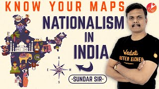 Nationalism in India Class 10 History  CBSE SST Know your Maps  Social Science  NCERT Vedantu [upl. by Slin]