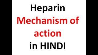 Heparin Mechanism of Action [upl. by Nylemaj622]