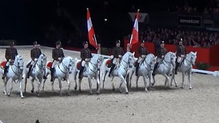 Viennas Spanish Riding School Lipizzaner Horse Performance Wembley London [upl. by Ches]