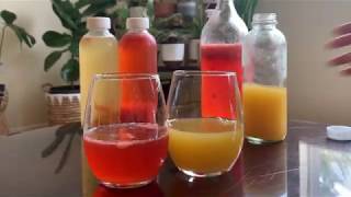 How to flavor kombucha  second fermentation  home brewed kombucha [upl. by Adnawat]