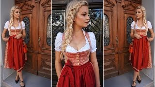 Dirndl GRWM ♥ Makeup I Haare I Outfit ozapftis [upl. by Lasko703]