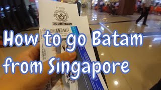 Singapore to Batam Indonesia via HarbourFront Centre Ferry Terminal on Majestic Fast Ferry [upl. by Lemert850]