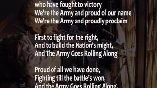 The Army Song with lyrics performed by The United States Army Band [upl. by Enirok]