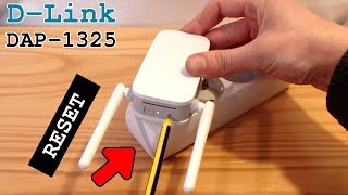 DLink DAP1325 WiFi Extender • Factory reset [upl. by Laenej6]