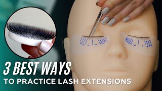 How to practice eyelash extensions application at home  Anastasia Lash Expert [upl. by Lainad]