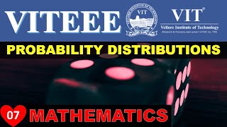 VITEEE Questions with solution  Mathematics  Probability Distributions  Part 012022 Sample Paper [upl. by Bogart]