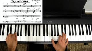 How to Play Take the A Train Jazz Piano  with Sheet Music [upl. by Albemarle]