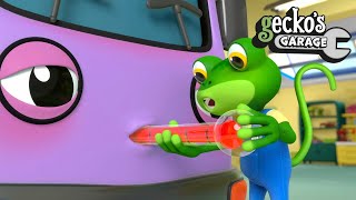 Gecko the Doctor  Bobby The Bus Is Sick Geckos Garage  Trucks For Children  Cartoons For Kids [upl. by Dinny]