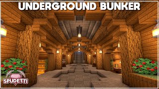 Minecraft How to Build an Underground Survival Bunker Tutorial 2021 [upl. by Evelina]