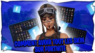 COMMENT AVOIR TOUT LES SKIN SUR FORTNITE [upl. by Eilsew437]