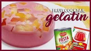 Fruit Cocktail GELATIN  Easy Desserts  Mamas Kitchen [upl. by Ayanal]