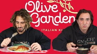 Italian Guys try Olive Garden for the first time [upl. by Iviv422]