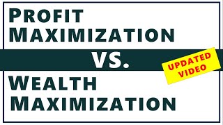 UPDATED PROFIT MAXIMIZATION VS WEALTH MAXIMIZATION  Examples Concept amp Difference  BBABcom ppt [upl. by Ihcekn]