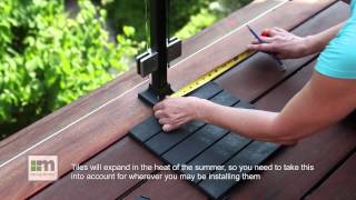 How To Install EASYtile Deck Tile [upl. by Leunamne]