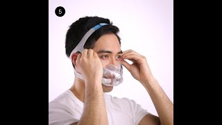 Fitting tips  Full face CPAP mask  ResMed AirFit™ F30 [upl. by Aicilana]