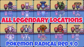 Pokemon Radical Red  All Legendary Locations [upl. by Avery]