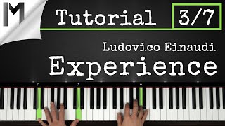 Experience  Ludovico Einaudi  Full Piano Tutorial Part 37 [upl. by Akierdna]