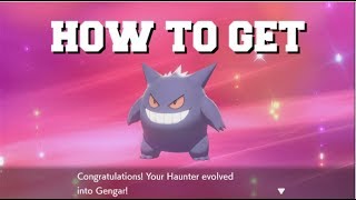 HOW TO EVOLVE HAUNTER INTO GENGAR IN POKEMON SWORD AND SHIELD BEST METHOD HOW TO GET GENGAR [upl. by Schram]