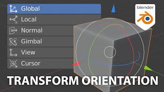 How to use Transform Orientations in Blender [upl. by Gambell]