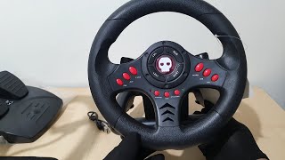 Numskull Multi Format Steering Wheel and PedalsPC PS4 PS3 and Xbox One [upl. by Irolav]