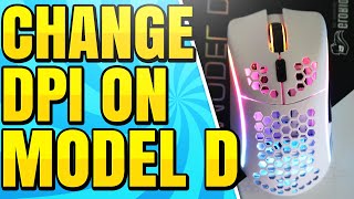 How To Change DPI on the Glorious Model D and Model D Mouse [upl. by Nosiram]