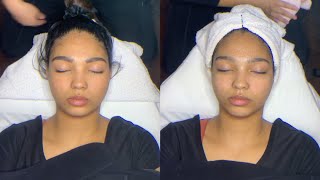 esthetician in training giving a 30 minute facial [upl. by Lovett]