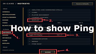 How to Show Ping and FPS in League of Legends [upl. by Kcirb955]